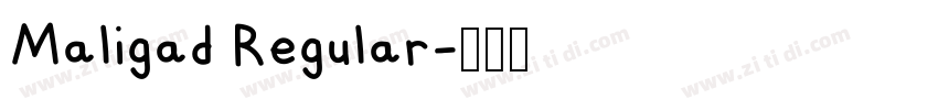 Maligad Regular字体转换